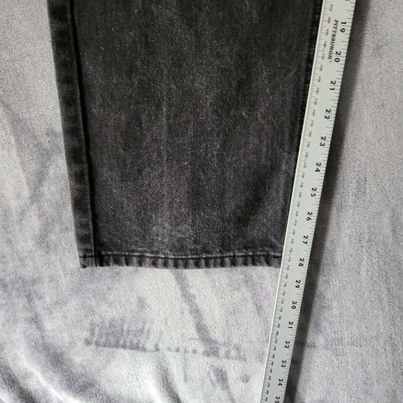 PJ Mark Jeans Mens Size 40x32 Black Regular Straight Leg Zip Fly Dark Wash - Picture 6 of 10